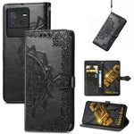 Custodia per telefono in pelle goffrata fiore mandala, For Google Pixel 7A, For vivo iQOO Neo 6