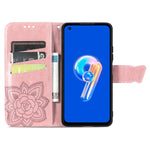 Custodia per telefono in pelle goffrata farfalla amore fiore, For Asus Zenfone 9, For Infinix Hot 12 Pro, For Infinix Hot 12i
