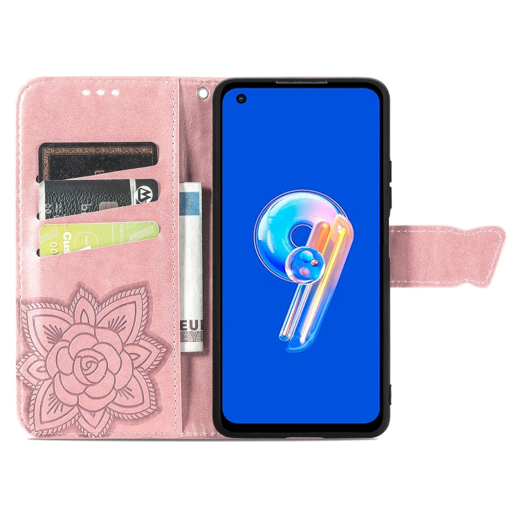 Custodia per telefono in pelle goffrata farfalla amore fiore, For Asus Zenfone 9, For Infinix Hot 12 Pro, For Infinix Hot 12i