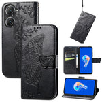 Custodia per telefono in pelle goffrata farfalla amore fiore, For Asus Zenfone 9, For Infinix Hot 12 Pro, For Infinix Hot 12i
