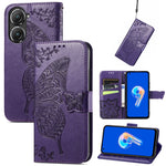 Custodia per telefono in pelle goffrata farfalla amore fiore, For Asus Zenfone 9, For Infinix Hot 12 Pro, For Infinix Hot 12i