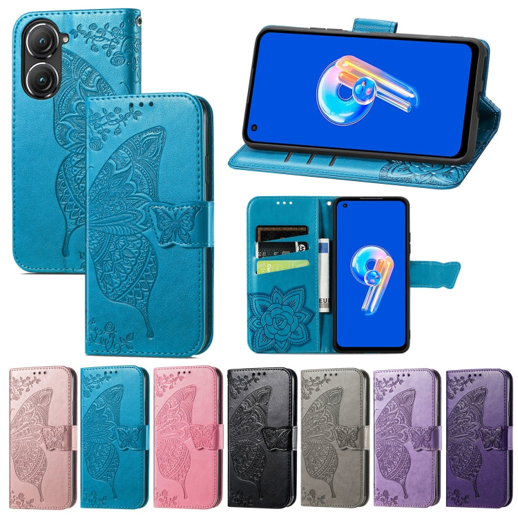 Custodia per telefono in pelle goffrata farfalla amore fiore, For Asus Zenfone 9, For Infinix Hot 12 Pro, For Infinix Hot 12i
