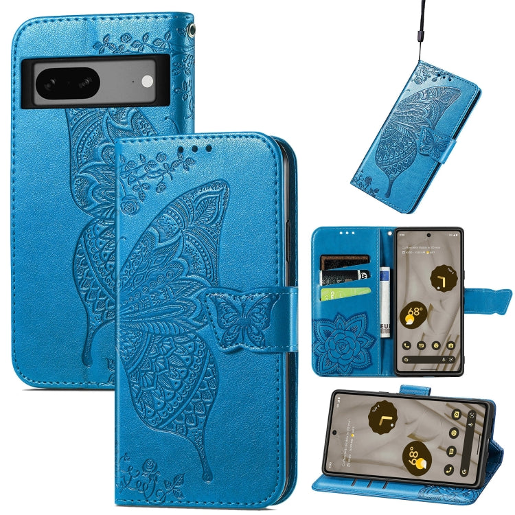 Custodia per telefono in pelle goffrata farfalla amore fiore, For vivo iQOO Neo 6, For ZTE Blade V40s, For Google Pixel 7A