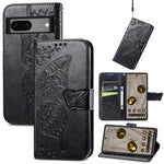 Custodia per telefono in pelle goffrata farfalla amore fiore, For vivo iQOO Neo 6, For ZTE Blade V40s, For Google Pixel 7A