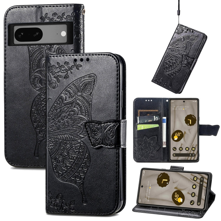 Custodia per telefono in pelle goffrata farfalla amore fiore, For vivo iQOO Neo 6, For ZTE Blade V40s, For Google Pixel 7A