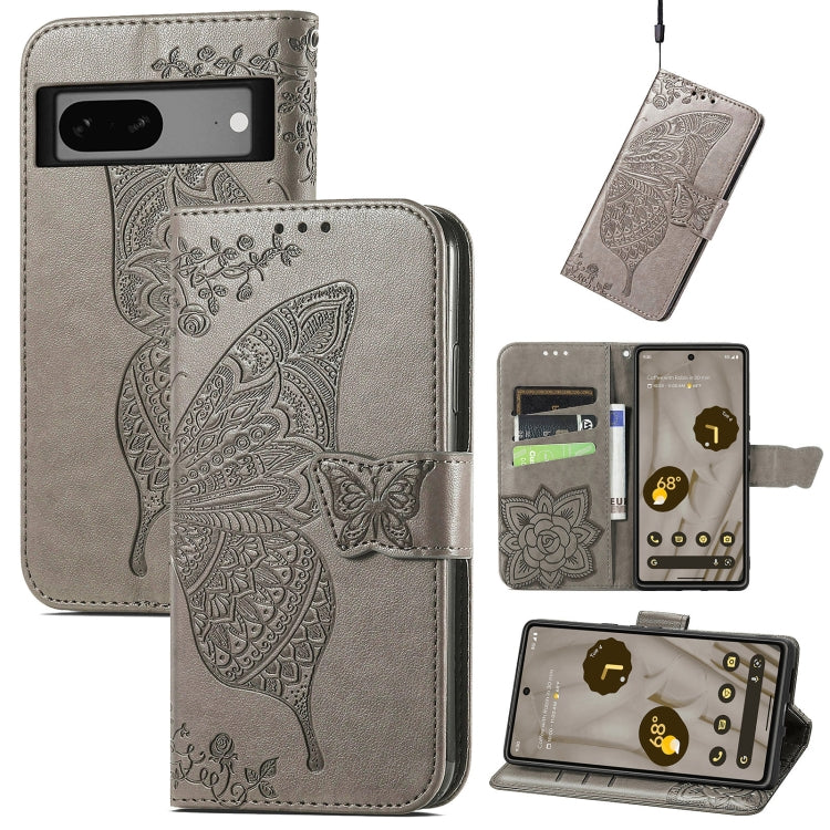 Custodia per telefono in pelle goffrata farfalla amore fiore, For vivo iQOO Neo 6, For ZTE Blade V40s, For Google Pixel 7A