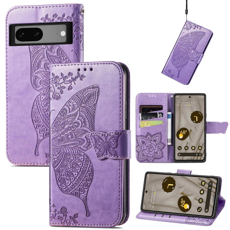 Custodia per telefono in pelle goffrata farfalla amore fiore, For vivo iQOO Neo 6, For ZTE Blade V40s, For Google Pixel 7A