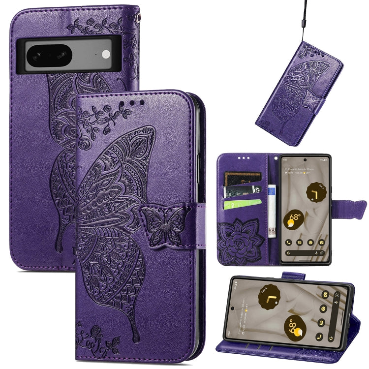 Custodia per telefono in pelle goffrata farfalla amore fiore, For vivo iQOO Neo 6, For ZTE Blade V40s, For Google Pixel 7A