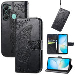 Custodia per telefono in pelle goffrata farfalla amore fiore, For Asus Zenfone 9, For Infinix Hot 12 Pro, For Infinix Hot 12i