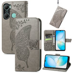 Custodia per telefono in pelle goffrata farfalla amore fiore, For Asus Zenfone 9, For Infinix Hot 12 Pro, For Infinix Hot 12i