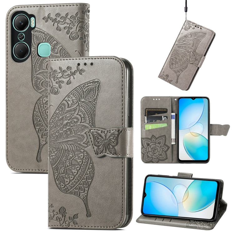 Custodia per telefono in pelle goffrata farfalla amore fiore, For Asus Zenfone 9, For Infinix Hot 12 Pro, For Infinix Hot 12i