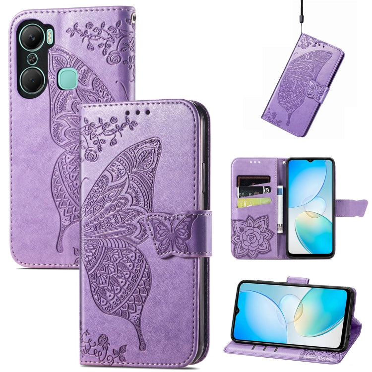 Custodia per telefono in pelle goffrata farfalla amore fiore, For Asus Zenfone 9, For Infinix Hot 12 Pro, For Infinix Hot 12i