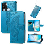 Custodia per telefono in pelle goffrata farfalla amore fiore, For Asus Zenfone 9, For Infinix Hot 12 Pro, For Infinix Hot 12i