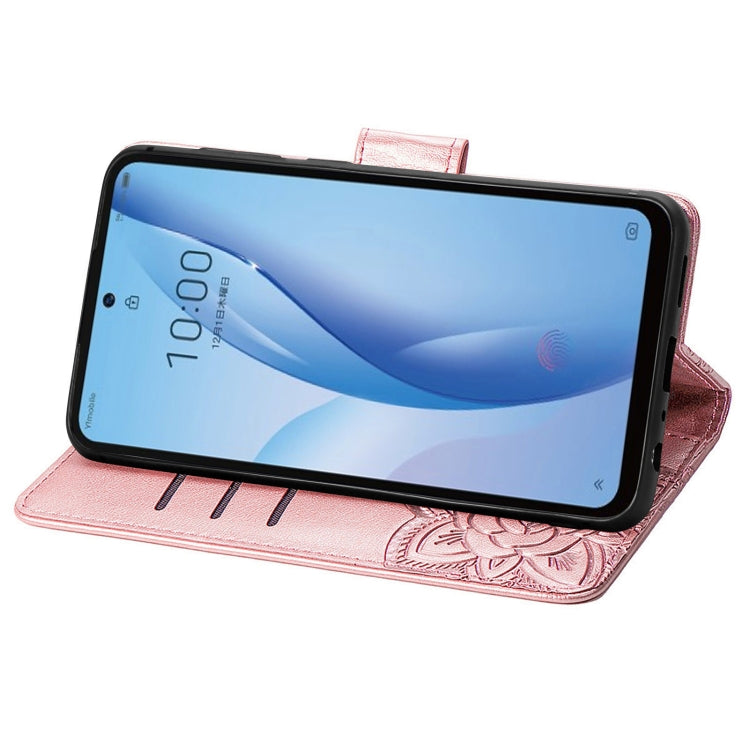 Custodia per telefono in pelle goffrata farfalla amore fiore, For ZTE Libero 5G III, For OPPO Reno9, For Samsung Galaxy A04
