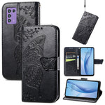 Custodia per telefono in pelle goffrata farfalla amore fiore, For ZTE Libero 5G III, For OPPO Reno9, For Samsung Galaxy A04