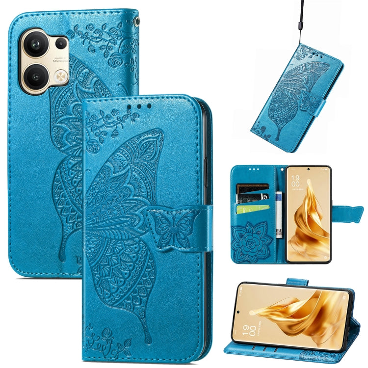 Custodia per telefono in pelle goffrata farfalla amore fiore, For ZTE Libero 5G III, For OPPO Reno9, For Samsung Galaxy A04
