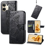 Custodia per telefono in pelle goffrata farfalla amore fiore, For ZTE Libero 5G III, For OPPO Reno9, For Samsung Galaxy A04