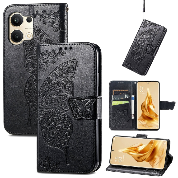 Custodia per telefono in pelle goffrata farfalla amore fiore, For ZTE Libero 5G III, For OPPO Reno9, For Samsung Galaxy A04