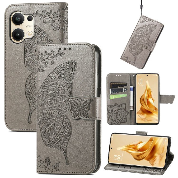 Custodia per telefono in pelle goffrata farfalla amore fiore, For ZTE Libero 5G III, For OPPO Reno9, For Samsung Galaxy A04