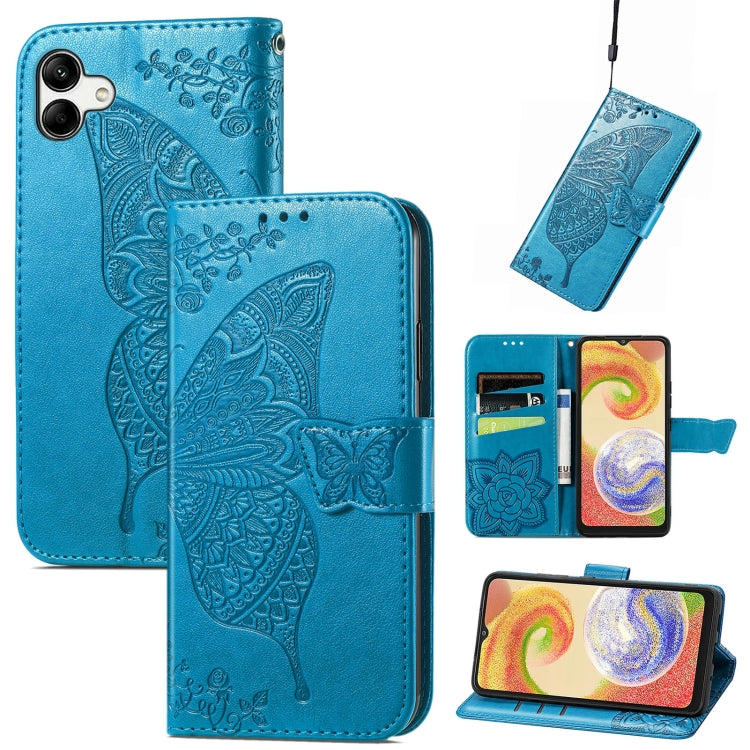 Custodia per telefono in pelle goffrata farfalla amore fiore, For ZTE Libero 5G III, For OPPO Reno9, For Samsung Galaxy A04