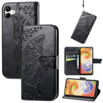 Custodia per telefono in pelle goffrata farfalla amore fiore, For ZTE Libero 5G III, For OPPO Reno9, For Samsung Galaxy A04