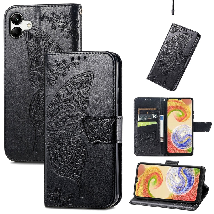 Custodia per telefono in pelle goffrata farfalla amore fiore, For ZTE Libero 5G III, For OPPO Reno9, For Samsung Galaxy A04