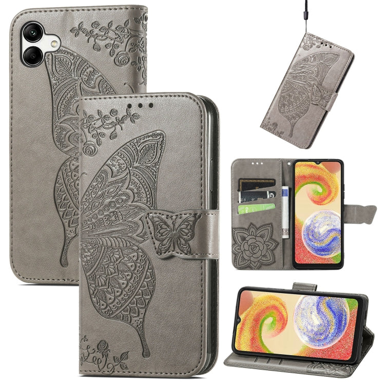 Custodia per telefono in pelle goffrata farfalla amore fiore, For ZTE Libero 5G III, For OPPO Reno9, For Samsung Galaxy A04