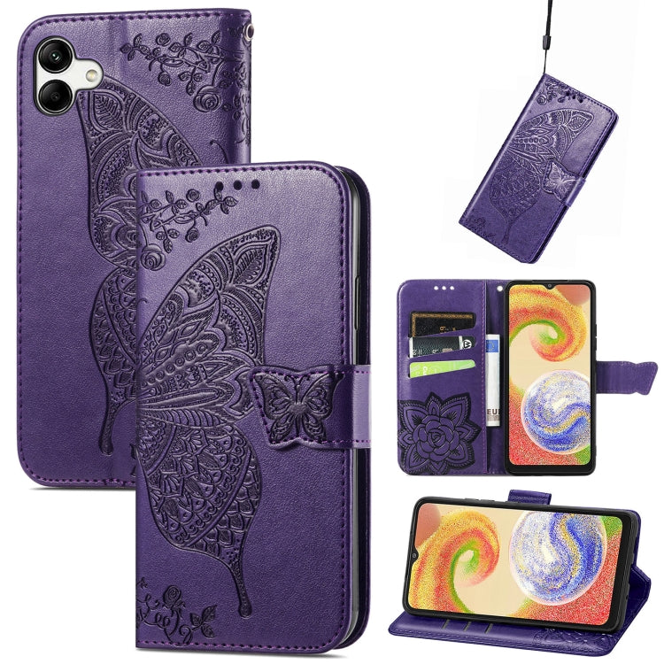 Custodia per telefono in pelle goffrata farfalla amore fiore, For ZTE Libero 5G III, For OPPO Reno9, For Samsung Galaxy A04
