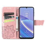 Custodia per telefono in pelle goffrata farfalla amore fiore, For TCL 40 SE, For Tecno Pova 3, For Tecno Spark 9 Pro