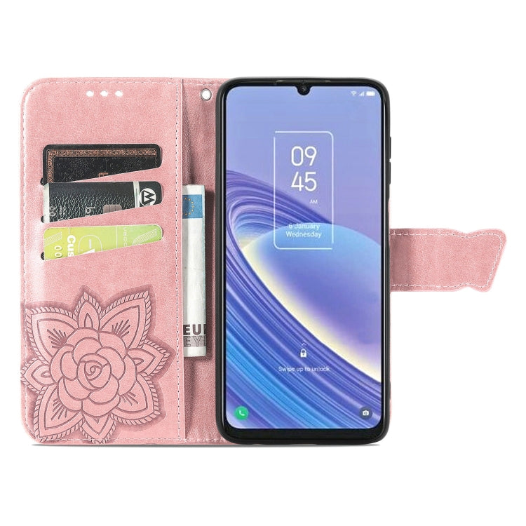 Custodia per telefono in pelle goffrata farfalla amore fiore, For TCL 40 SE, For Tecno Pova 3, For Tecno Spark 9 Pro
