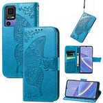 Custodia per telefono in pelle goffrata farfalla amore fiore, For TCL 40 SE, For Tecno Pova 3, For Tecno Spark 9 Pro