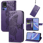 Custodia per telefono in pelle goffrata farfalla amore fiore, For TCL 40 SE, For Tecno Pova 3, For Tecno Spark 9 Pro
