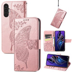 Custodia per telefono in pelle goffrata farfalla amore fiore, For TCL 40 SE, For Tecno Pova 3, For Tecno Spark 9 Pro