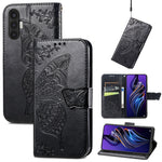 Custodia per telefono in pelle goffrata farfalla amore fiore, For TCL 40 SE, For Tecno Pova 3, For Tecno Spark 9 Pro