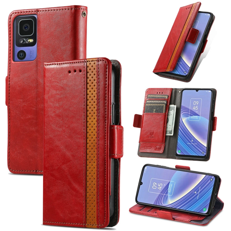 Custodia per telefono in pelle con doppia fibbia magnetica con giunzione Neo, For Samsung Galaxy A04e, For TCL 40 SE, For Tecno Pova 3, For Google Pixel 7A