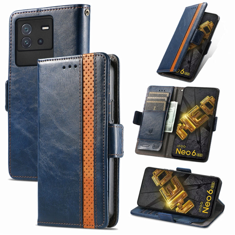 Custodia per telefono in pelle con doppia fibbia magnetica con giunzione Neo, For Tecno Spark 9 Pro, For vivo iQOO Neo 6, For ZTE Blade V40s