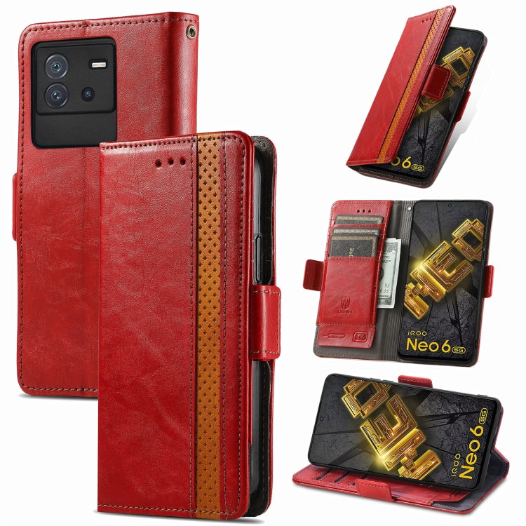 Custodia per telefono in pelle con doppia fibbia magnetica con giunzione Neo, For Tecno Spark 9 Pro, For vivo iQOO Neo 6, For ZTE Blade V40s