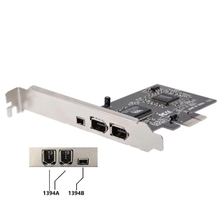 Scheda di espansione Firewire PCI-E 3 porte 1394a 1394b 2 x 6 pin + 1 x 4 pin per PC desktop, 1394a+1394b