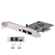 Scheda di espansione Firewire PCI-E 3 porte 1394a 1394b 2 x 6 pin + 1 x 4 pin per PC desktop, 1394a+1394b