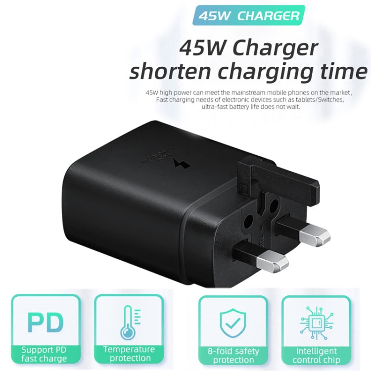 Caricabatterie rapido 45W USB-C con spina UK