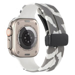Cinturino in silicone mimetico con chiusura magnetica, For Apple Watch Ultra 49mm, For Apple Watch Series 8&7 45mm