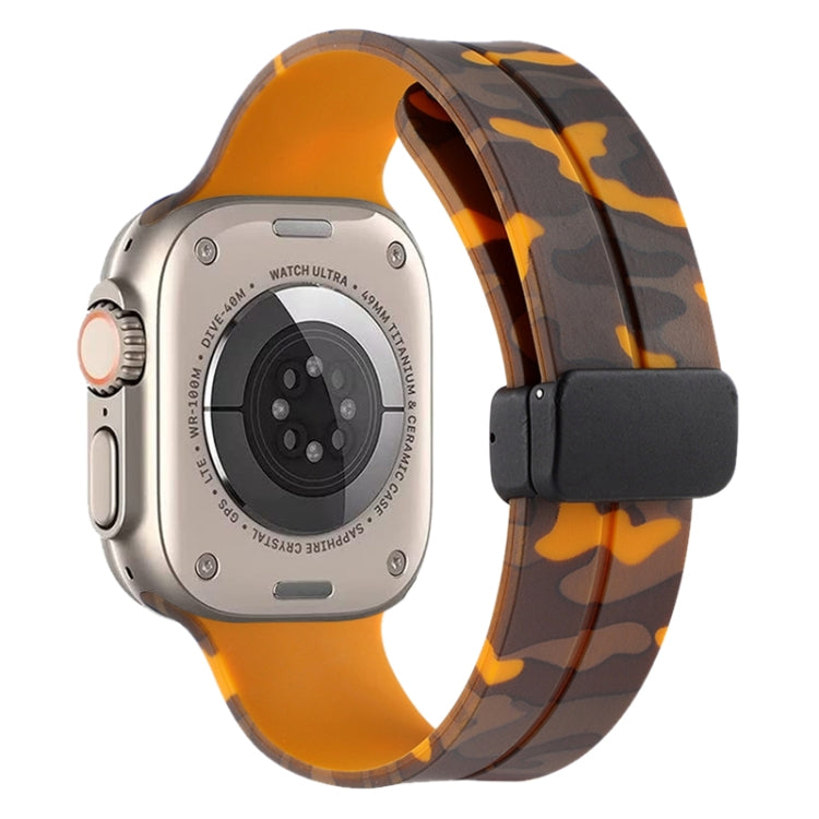 Cinturino in silicone mimetico con chiusura magnetica, For Apple Watch Ultra 49mm, For Apple Watch Series 8&7 45mm
