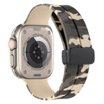 Cinturino in silicone mimetico con chiusura magnetica, For Apple Watch Ultra 49mm, For Apple Watch Series 8&7 45mm