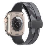 Cinturino in silicone mimetico con chiusura magnetica, For Apple Watch Ultra 49mm, For Apple Watch Series 8&7 45mm