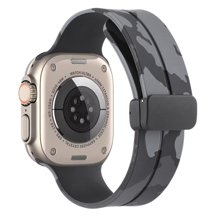 Cinturino in silicone mimetico con chiusura magnetica, For Apple Watch Ultra 49mm, For Apple Watch Series 8&7 45mm