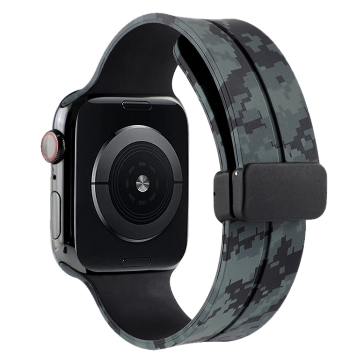 Cinturino in silicone mimetico con chiusura magnetica, For Apple Watch Ultra 49mm, For Apple Watch Series 8&7 45mm