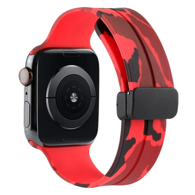 Cinturino in silicone mimetico con chiusura magnetica, For Apple Watch Ultra 49mm, For Apple Watch Series 8&7 45mm