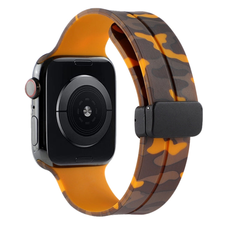 Cinturino in silicone mimetico con chiusura magnetica, For Apple Watch Ultra 49mm, For Apple Watch Series 8&7 45mm