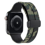 Cinturino in silicone mimetico con chiusura magnetica, For Apple Watch Ultra 49mm, For Apple Watch Series 8&7 45mm