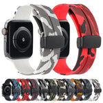 Cinturino in silicone mimetico con chiusura magnetica, For Apple Watch Series 8&7 41mm